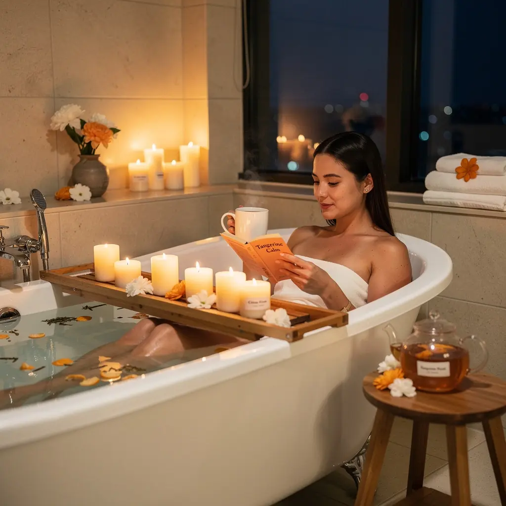 Friss mandarin héj és fűszerek kombinációja, amely élénkítő hatású.