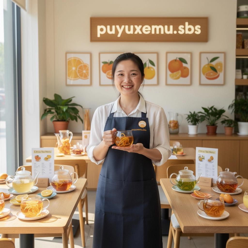 Egy csésze gőzölgő mandarin héj tea, amely élénk narancssárga színével vonzza a figyelmet.